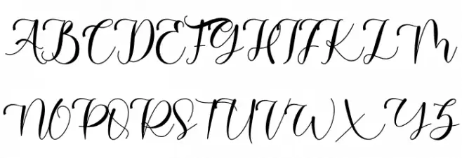 Avarelove Schriftart Groß