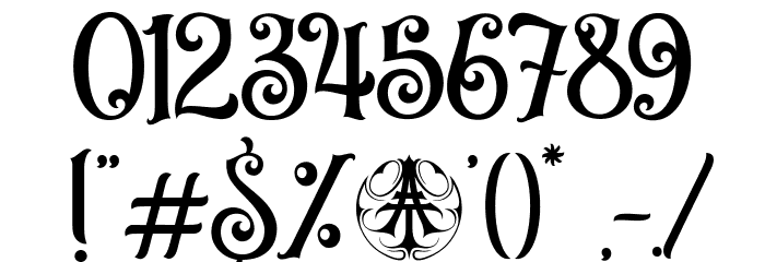 AvartaCadavraPersonalUseOnly-Re Font OTHER CHARS
