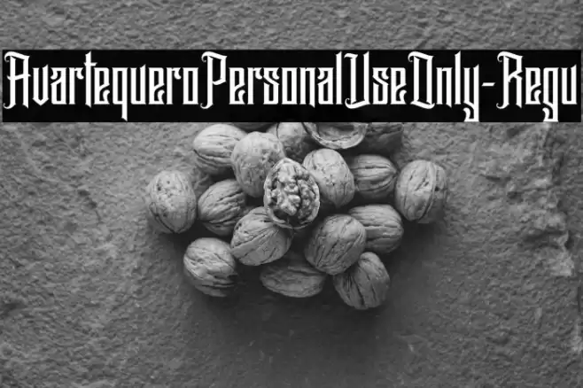AvartequeroPersonalUseOnly-Regu Font examples