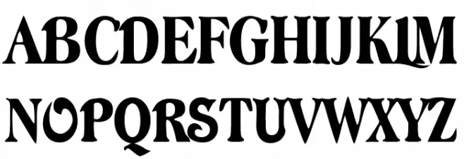 Avatar 1 Font UPPERCASE