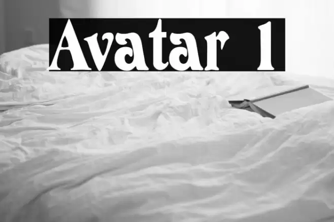 Avatar 1 Font examples