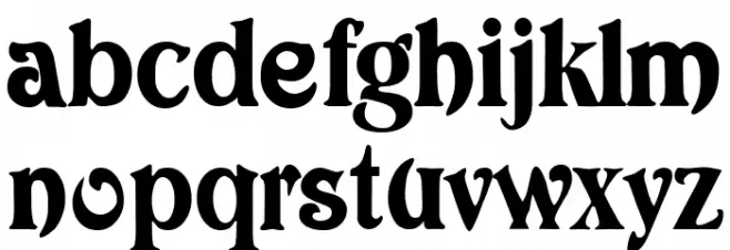 Avatar 1 Font LOWERCASE