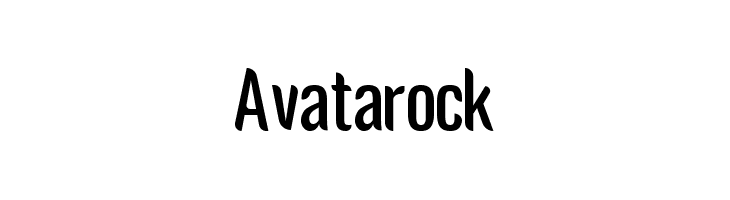 Avatarock  免费字体下载