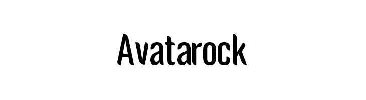 Avatarock  नि: शुल्क फ़ॉन्ट्स डाउनलोड
