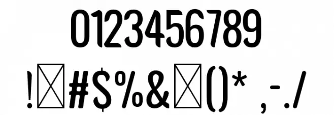 Avatarock Font OTHER CHARS