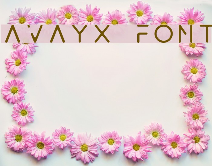 Avayx Font examples