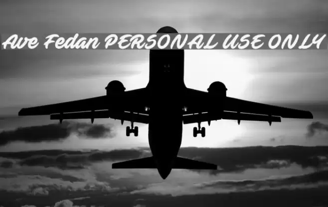 Ave Fedan PERSONAL USE ONLY Font examples