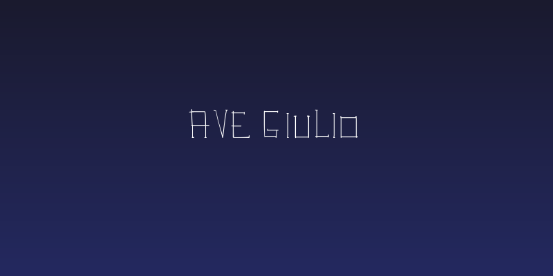 Ave Giulio Social Header