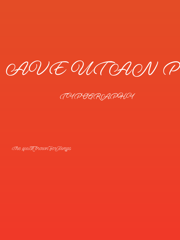 Ave Utan PERSONAL USE ONLY Poster