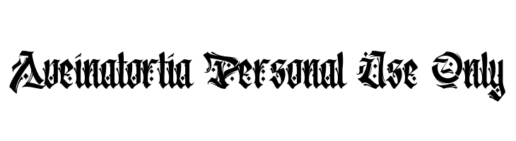 Aveinatortia Personal Use Only  font caratteri gratis