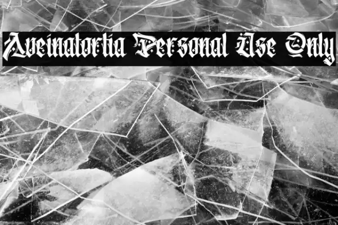 Aveinatortia Personal Use Only Font examples