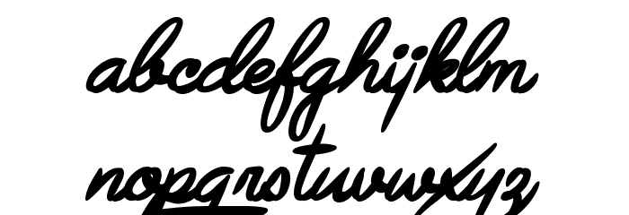 Avelana Bold Ital PERSONAL USE Font LOWERCASE