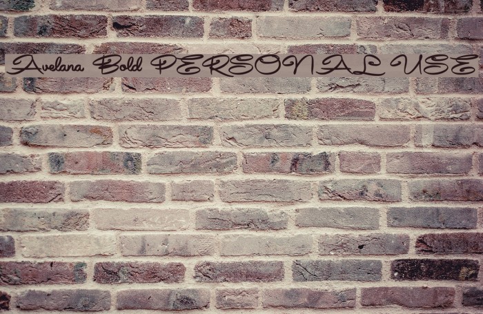 Avelana Bold PERSONAL USE Example 2
