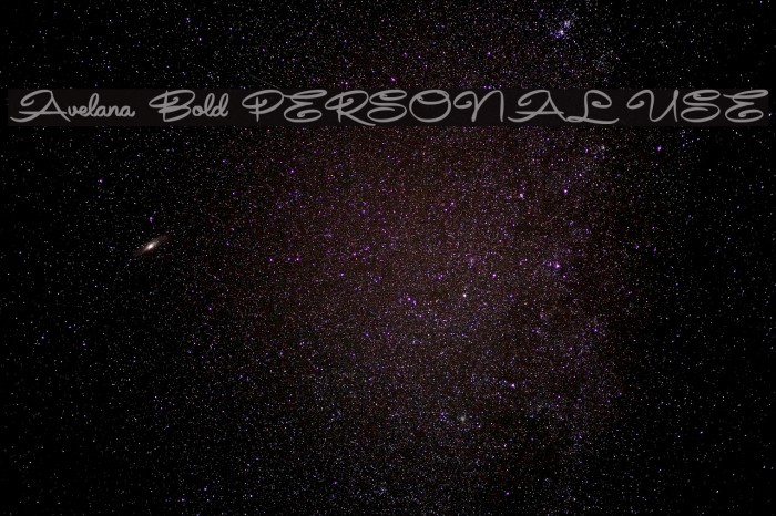 Avelana Bold PERSONAL USE Example 3