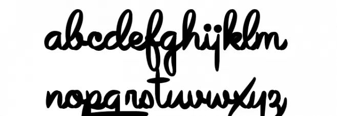 Avelana Bold PERSONAL USE 字体 小写