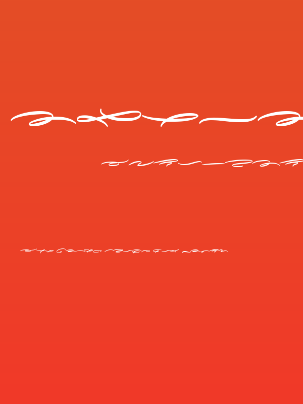 Avelana Deco Bold PERSONAL USE Poster