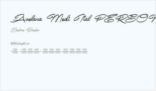 Avelana Medi Ital PERSONAL USE Business Card