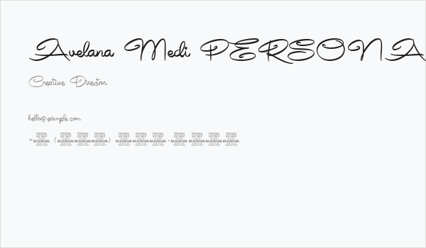 Avelana Medi PERSONAL USE Business Card