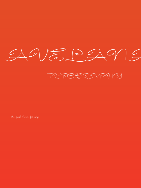 Avelana Thin PERSONAL USE Poster