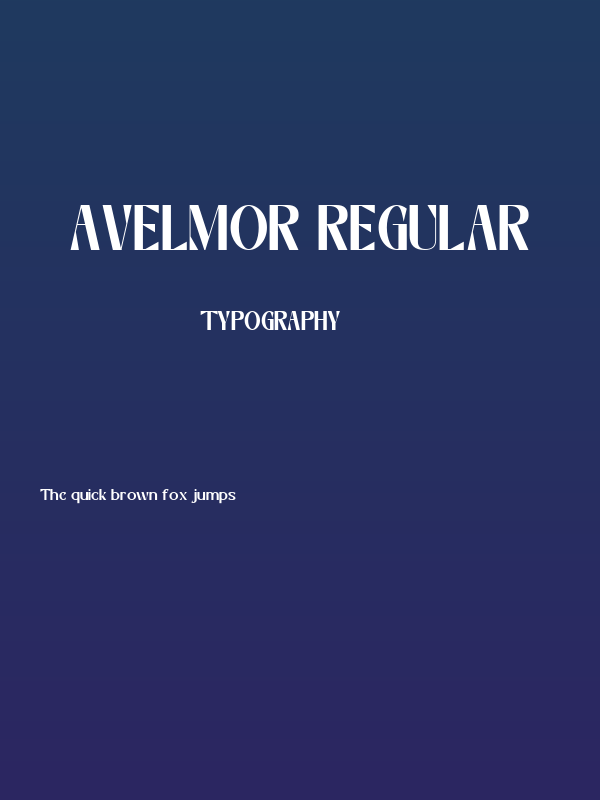 Avelmor Regular Poster