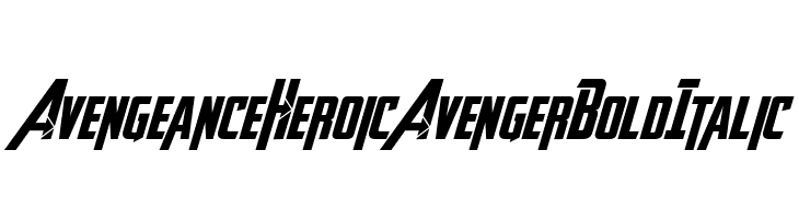 Avengeance Heroic Avenger Bold Italic  font caratteri gratis