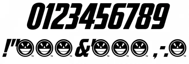 Avengeance Heroic Avenger Bold Italic Font OTHER CHARS