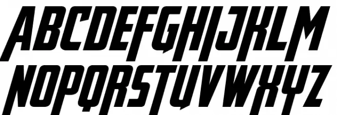 Avengeance Heroic Avenger Bold Italic Fuentes MINÚSCULAS