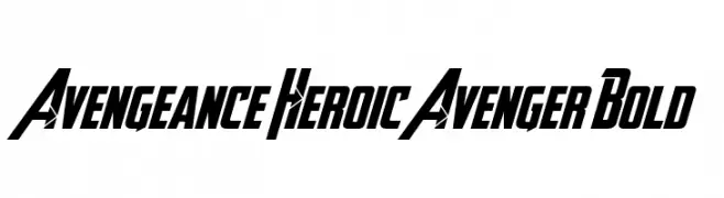 Avengeance Heroic Avenger Bold  les polices de caractères gratuit tlcharger