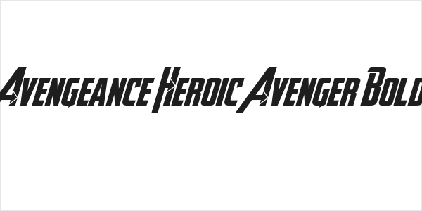 Avengeance Heroic Avenger Bold Logo