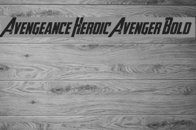 Avengeance Heroic Avenger Bold Font examples