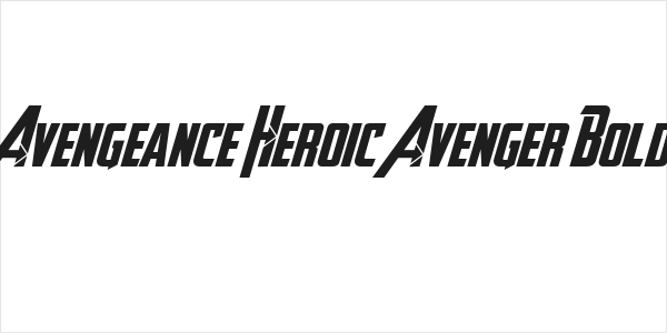 Avengeance Heroic Avenger Bold Logo