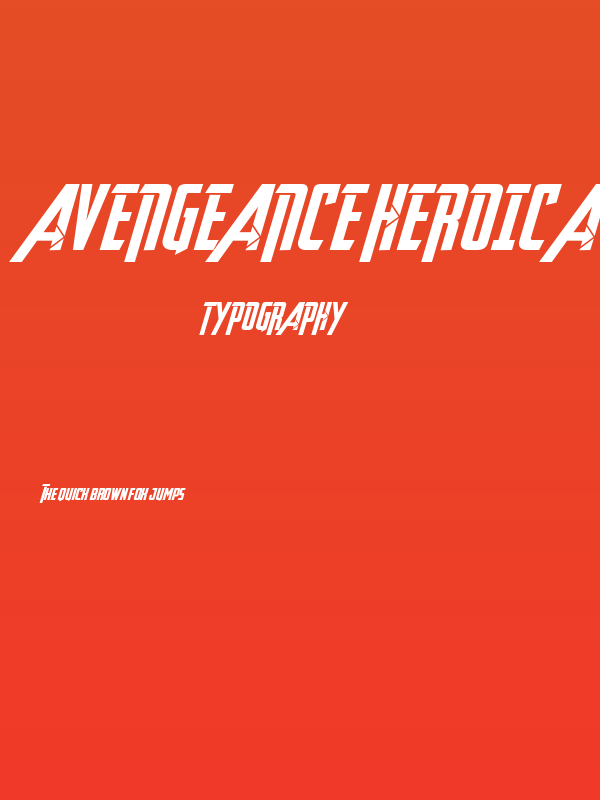 Avengeance Heroic Avenger Bold Poster