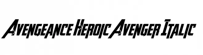 Avengeance Heroic Avenger Italic  フリーフォントのダウンロード