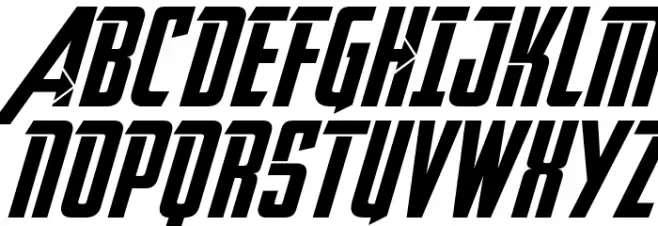 Avengeance Heroic Avenger Italic Fuentes MAYÚSCULAS