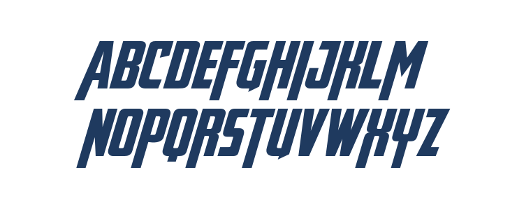 Avengeance Heroic Avenger Italic Lowercase