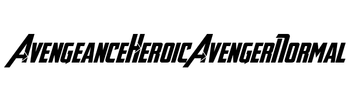 Avengeance Heroic Avenger Normal  Frei Schriftart Herunterladen