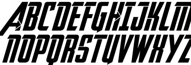Avengeance Heroic Avenger Normal Schriftart Groß