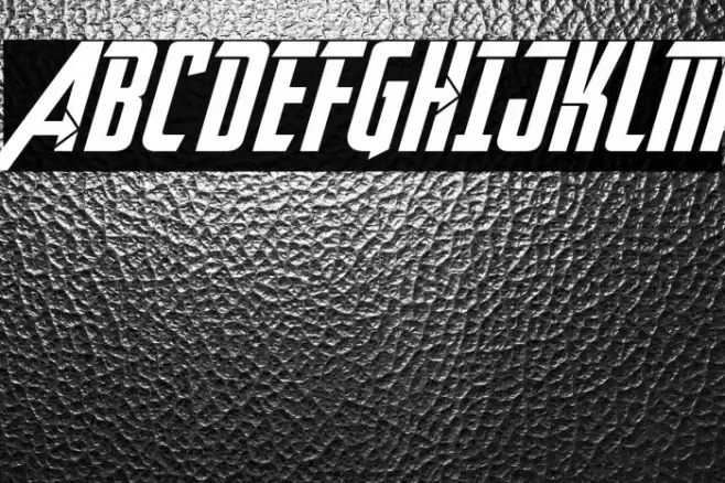 Avengeance Heroic Avenger Normal Font examples