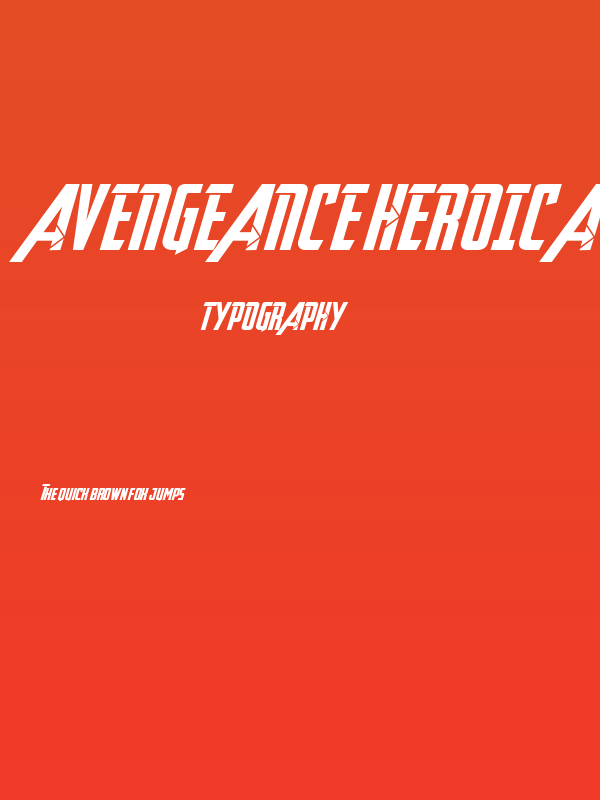 Avengeance Heroic Avenger Normal Poster
