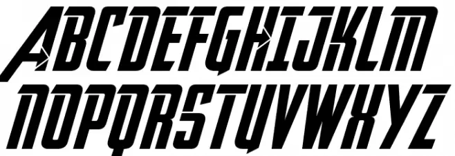 Avengeance Heroic Avenger Normal フォント 大文字