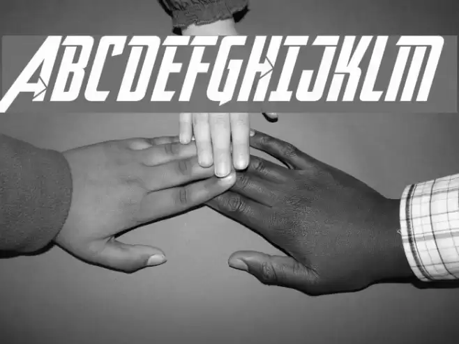 Avengeance Heroic Avenger Normal Font examples