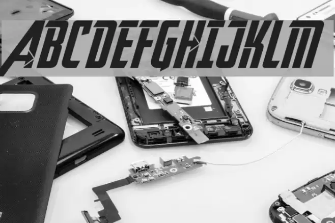 Avengeance Heroic Avenger Normal Font examples