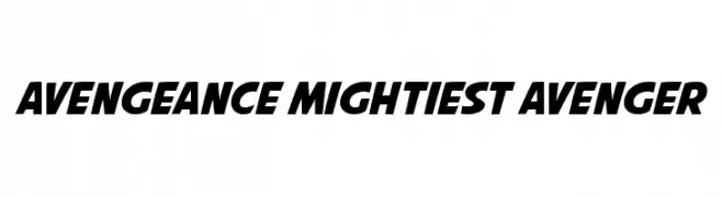 Avengeance Mightiest Avenger  font caratteri gratis
