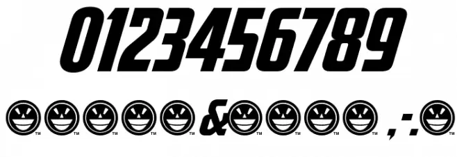 Avengeance Font OTHER CHARS