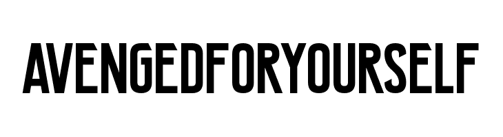 Avenged For Yourself  Free Fonts Download