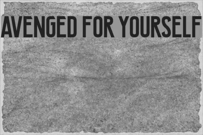 Avenged For Yourself Font examples