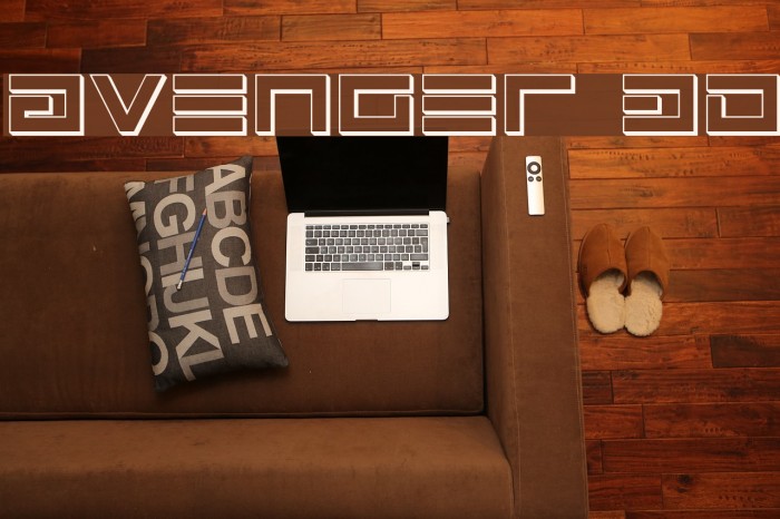 Avenger 3D Font examples
