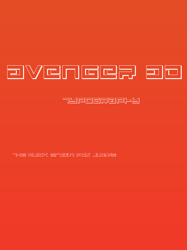 Avenger 3D Poster