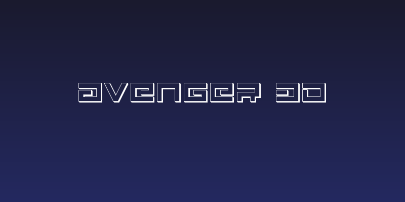 Avenger 3D Social Header