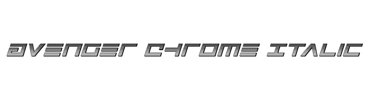 Avenger Chrome Italic  免费字体下载